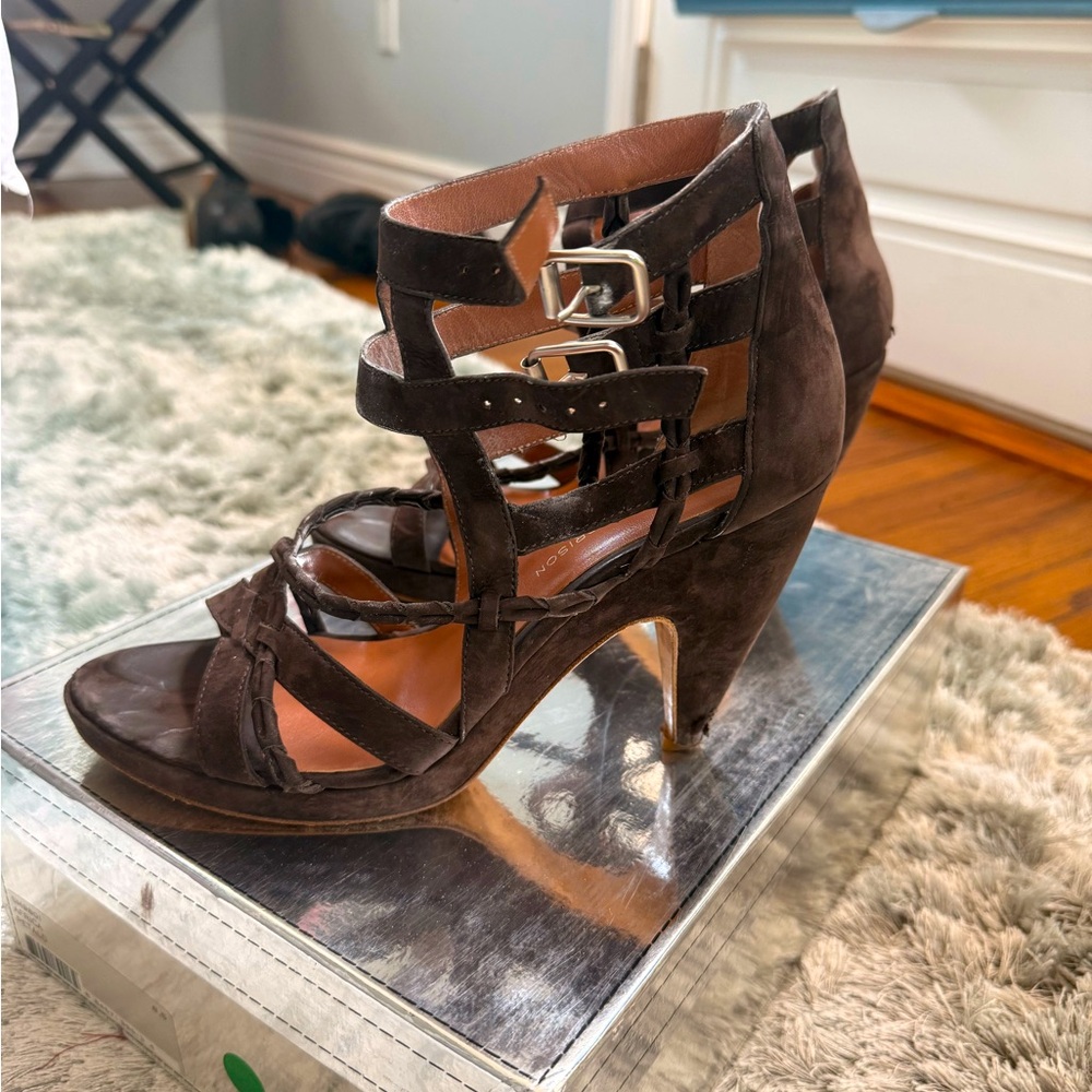 Sigerson Morrison Brown Strappy Heels